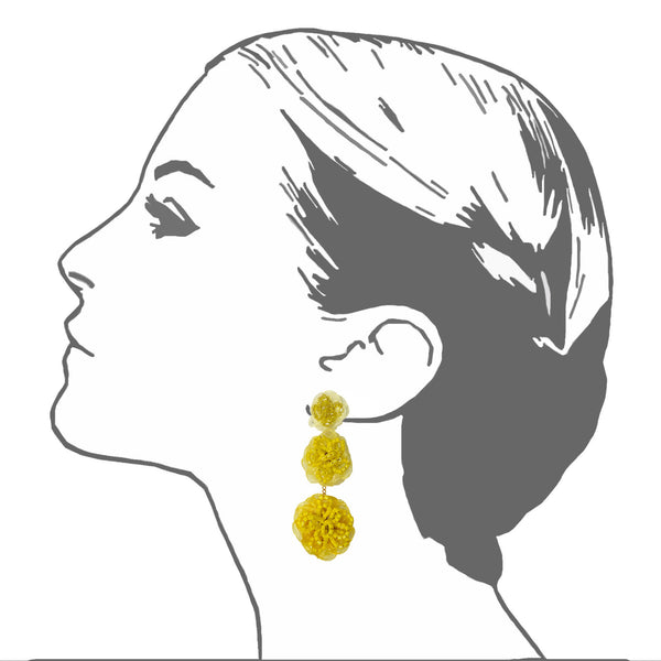 Raffia Looped Earrings