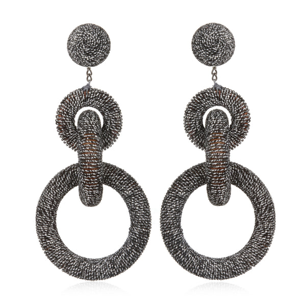Metallic Tiered Earrings Metallic Tiered Earrings