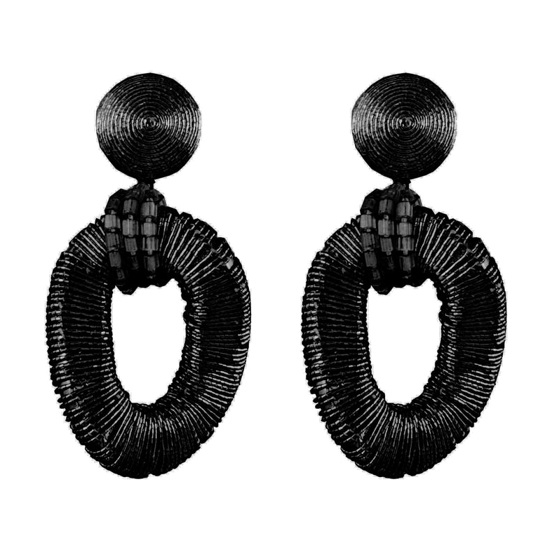 Chain Link Hoop Earrings - In-Stock