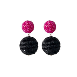 Beaded Gumball Earrings - One-of-a-Kind
