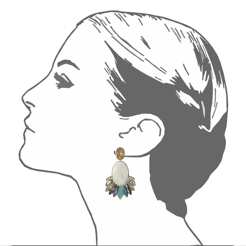 Tulum Large Drop Earrings - Suzanna Dai