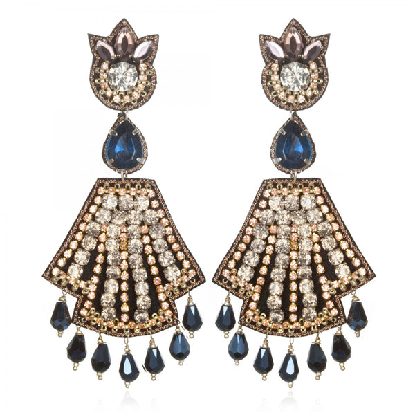 Weimar Large Drop Earrings - Suzanna Dai