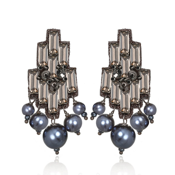 Alexandra Button Earrings