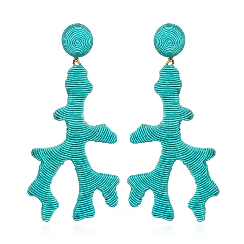 Seychelles Silk Coral Drop Earrings - Suzanna Dai
