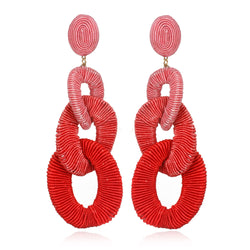 Algiers Silk Curb Chain Drop Earrings - Suzanna Dai
