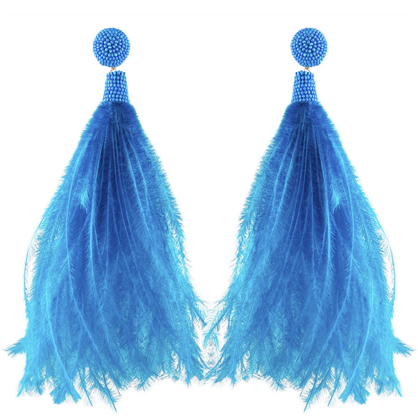 Aquarius Feather Earrings - In Stock