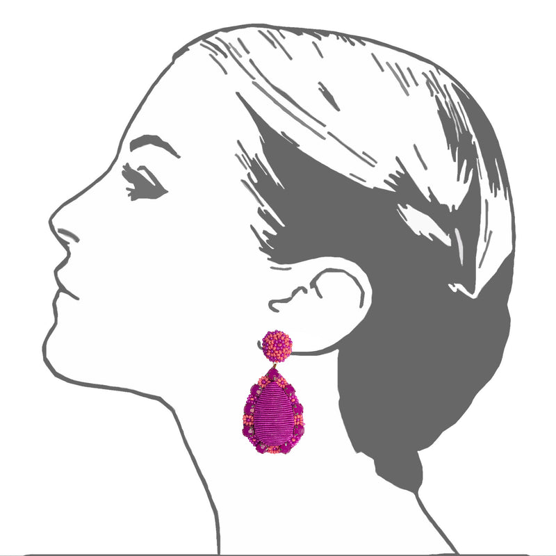 Marguerite Teardrop Earrings