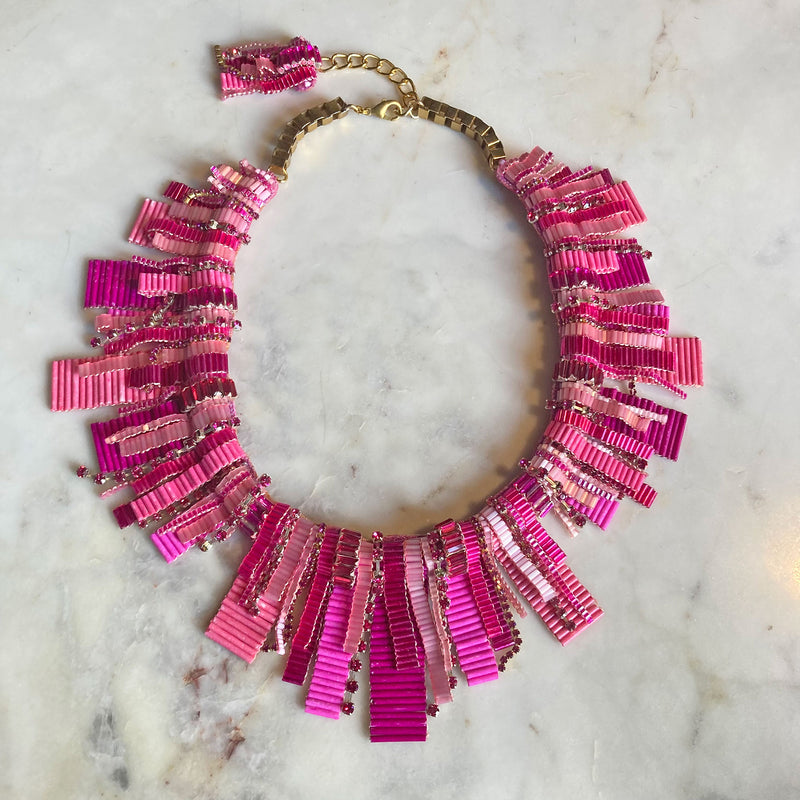 Pink Geode Statement Necklace | MakerPlace by Michaels