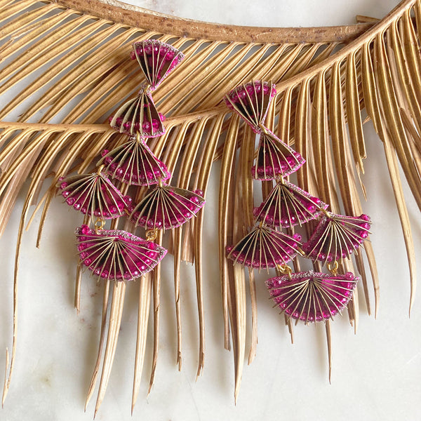 Pagoda Chandelier Earrings - In Stock