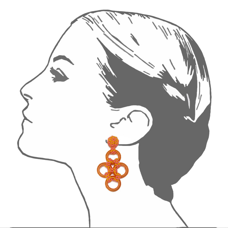 Marguerite Woven Link Earrings