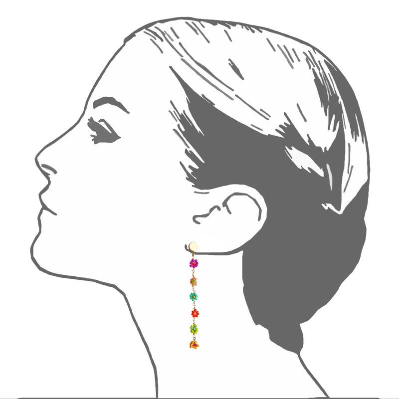Murano Shoulder Duster Earrings