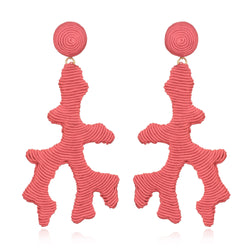 Seychelles Silk Coral Drop Earrings - Suzanna Dai