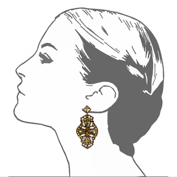 Mazatlan Large Drop Earrings - Suzanna Dai