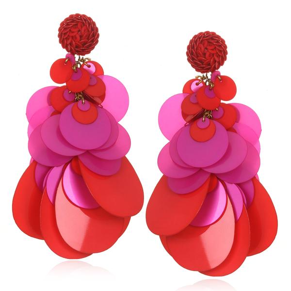 Aphrodite Large Paillette Earrings - Suzanna Dai