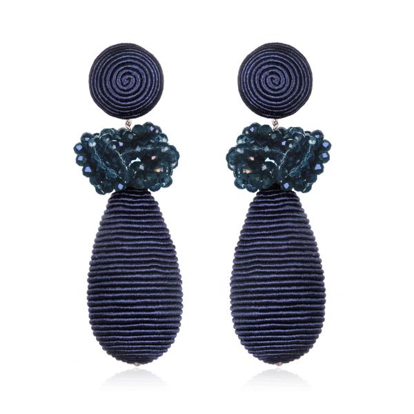 Imperial Bead-Knotted Teardrop Earrings - Suzanna Dai