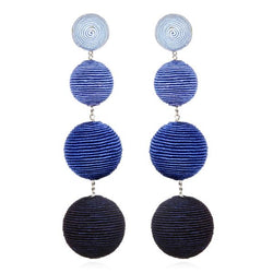 Silk Ombré Gumball Drop Earrings - Suzanna Dai