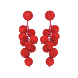 Silk Gumball Cluster Earrings - Suzanna Dai